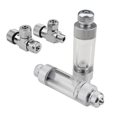 Aquarium CO2 Bubble Counter Single Double Head Aluminum Alloy Measurement Tools