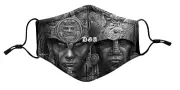 DGA David Gonzales Art Mexica Mayan Tribal Reusable PM 2.5 Filter Face Mask