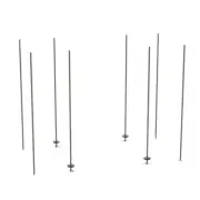 Metro BTEK4 qwikTRAK Stationary End Unit Kit for Super Erecta Wire Shelving, Me