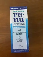 Bausch + Lomb renu Advanced Formula Multi-Purpose Eye Contact Lens Solution 12oz