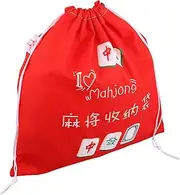 Healeved Unique Mahjong Organizers Large Storage Bag Drawstring Perfect for Travel Home