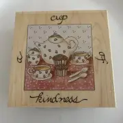 Stamps Happen "a cup of Kindness" Tea NEW Linda Grayson 50034 Pot Of Tea Muffins