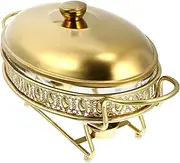 Luxshiny 1pc Heating Furnace Easter Chocolate Chafing Dish Inserts Candy & Chocolate Assortments & Chafing Dishes for Buffet Chocolate Fondue Buffet Servers and Metal Alcohol Iron