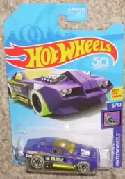 2018 Hot Wheels Car Hollowback Purple Glow Wheels 50th MOC HW