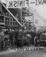 Bianchi factory racer Paul Sartori 1908 Briarcliff Trophy race automobile racing