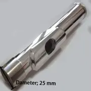 Alto Flute Head Cupronickel Material Silver Plated Body Diameter 25 mm New
