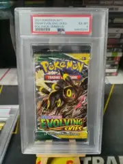 Pokemon Evolving Skies Umbreon Art Authentic Sealed Booster Pack PSA 6