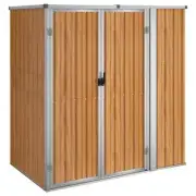 Garden Shed Outdoor Storage Tool Workshop Sheds 161x89x161cm Galvanised Steel