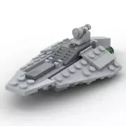 MOC StarWars Mini Republic Assault Ship Spaceship Carrier Building Block Toys