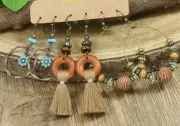 6 PC Earring Set Bronze-tone Boho Exaggerated Dangle Drop New Free Ship B1590