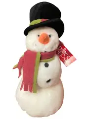 NWT 2019 RUSS BERRIE 10” PLUSH SNOWMAN