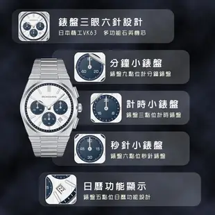 【WANgT】SPECHT&SOHNE 施沛索恩 超級玩家系列 SP0005 日本精工VK63機芯 真三眼六針夜光石英錶