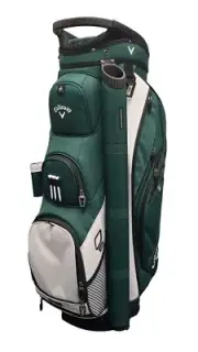 CALLAWAY FORRESTER CART GOLF BAG - GREEN/WHITE - NEW!