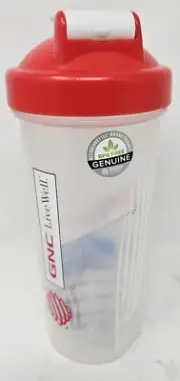 GNC Livewell 28oz Blender Bottle Red