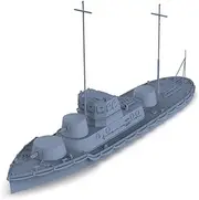 MRY-SFW YYC700539 1/700 Military Model Kit IJN Soukou-Tei Armored Gun Boat Sakigake
