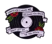 HARRY STYLES RECORD WITH LIRYICS ENAMEL PIN - FREE AU POST - AU STOCK
