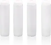 AIMALL 4-Pack 16Oz Large Capacity Double-Ended PE/PP Plastic Squeeze Bottles, Durable & Versatile, Transparent and Colored Sauce Dispensers for Kitchen Use, 2.17" Diameter, 8.66" Height, Transparent