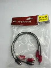 Metra Truconnex TC2-T2BB 2F To 1M 1PR Two Famale RCA To One Male RCA New