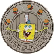 FaNaTtik SpongeBob SquarePants 25 Years of Service Collectible Coin
