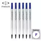6Pcs Parker Ink Refills 0.5mm Fine Blue Fit Sonnet IM Urban Rollerball Pen