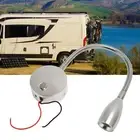 LED RV Gooseneck Bed Light with USB Port Type C Port Touch Control DC12‑24V Soft