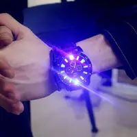 在飛比找蝦皮購物優惠-夜光手錶發光手錶個性水鑽LED原宿韓國時尚潮流男女學生情手錶