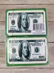 2 Decks NEW Benjamin Franklin $100 Bill Playing Cards Poker Deck