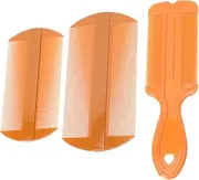 TOVINANNA 3pcs Comb Hair Scalp Massager Hairbrush Pet Hair Brush Bassinet Bassinettes for Babies Hair Massage Brush Scalp Massagers Fine Rounded Teeth Plastic Orange