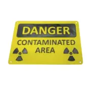 Eye Catching Badge Nuclear Radiation Warning Signs Marker Outdoor Accessories