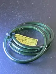 Hunter Green Dupont Lucite Bangle Bracelets w/ Tags New Vintage Lot of 4 Read