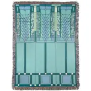 Frank Lloyd Wright Tree of Life Tapestry Throw Blanket