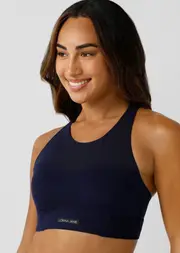 [Lorna Jane] Full Coverage Support Sports Bra in Blue, Size - Small S French Navy