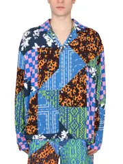[Marcelo Burlon] Marcelo Burlon-Hawaii Mix & Match Shirt-Uomo L