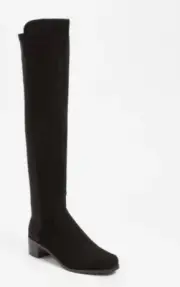 Stuart Weitzman Women's Black Reserve Suede Over Knee Boot N5115 Size 10 M