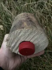 geocache container unique handmade wood fake stump for geocaching EU Nr21