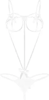 [KSDFIUHAG] Women's Erotic Apparel Exotic Bow Open Bra Female Lingerie Sleepwear