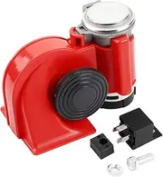 130dB Dual Tone Air Horn 18A-20A 240W Electric Pump Air Horn Snail Electric Pump for Most Of 12V Voltage Vehicles