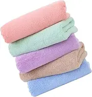 FUTUREORYY 5Pcs Guinea Pig Soft Blankets Ultra Absorbent Bedding Bath Towels for Small Animals Light