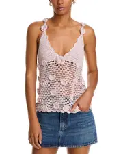 Blanknyc Crochet Tank Top