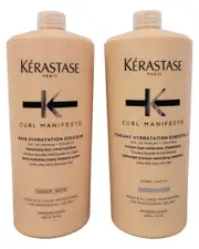 Krastase Unisex 34oz Duo Curl Manifesto Bain Hydratation Shampoo & Conditioner