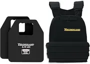 YIELDEDLAND 15lb/21lb Weighted Vest for Men and Women with Weight Vest Plates, Weight Vest for Strength and Endurance Training, Workouts, Running, Walking (Black, 8.75LB Plate)