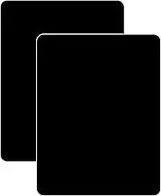 Black Flexible Plastic Cutting Board Mat 2 Pack, 15" x 11.5", Made in the USA, Easily Funnels Foods, Knife Friendly, Easily Wipes Clean