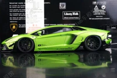 Autoart 1:18 Lamborghini LP700 LB Wide Body Green ABS Car Model
