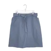 TILLEY Outdoors Women's Endurables Gray Belted Hiking Sport Skirt Plus Sz 14 NEW