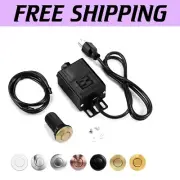 Elegant Brushed Gold Garbage Disposal Air Switch Kit - Easy Installation