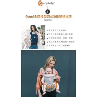 Ergobaby 美國 Omni 全階段型四式360透氣款嬰兒揹巾