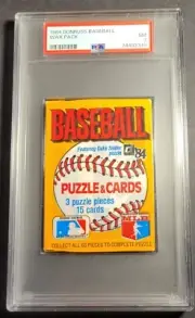 1984 Donruss WAX Pack Graded PSA 7 Authentic poss Don Mattingly RC 10 NY Yankees