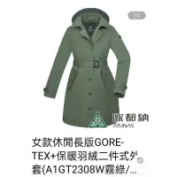 在飛比找蝦皮購物優惠-女款休閒長版GORE-TEX+保暖羽絨二件式外套(A1GT2