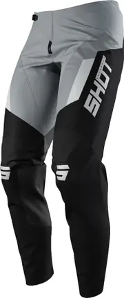Shot Contact Chase Motocross Pants, black-grey, Size 34 for Men Black Grey