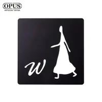 在飛比找momo購物網優惠-【OPUS 東齊金工】廁所標示牌-女生方款/戶外WC洗手間指